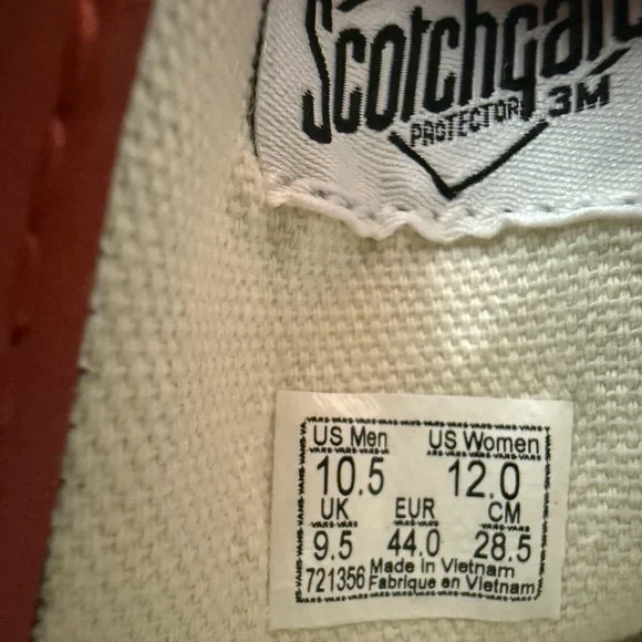 Vans Authentic Pig Suede Shoe Burnt Orange Size Men’s 10.5 or Women's 12 - Picture 7 of 7